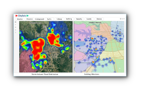 CitySeis software interface